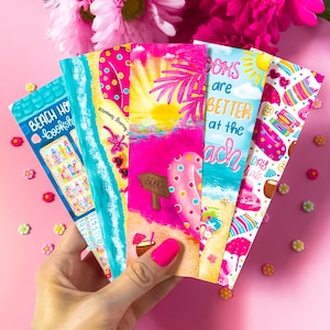 Beach House Summer Bookmark Set or Individual - Matte Bookmark - Cute Bookmark - Romance Books