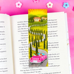 Tuscany Road Trip Bookmark - Cute Bookmark - Italy Bookmark - Travel Bookmark