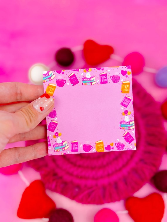 Romance Trope Sticky Notes 3" x 3" - Bookish Notepad