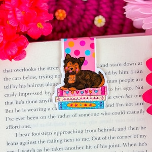 Yorkie Dog Magnetic Bookmark - Book Lover Magnetic Bookmark - Bookish - Dog Bookmark - Dog Mom