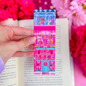 Cat Cafe Bookshop Bookmark