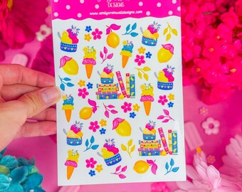 Lemon Scoops & Tales Planner Sticker Sheet PS0041