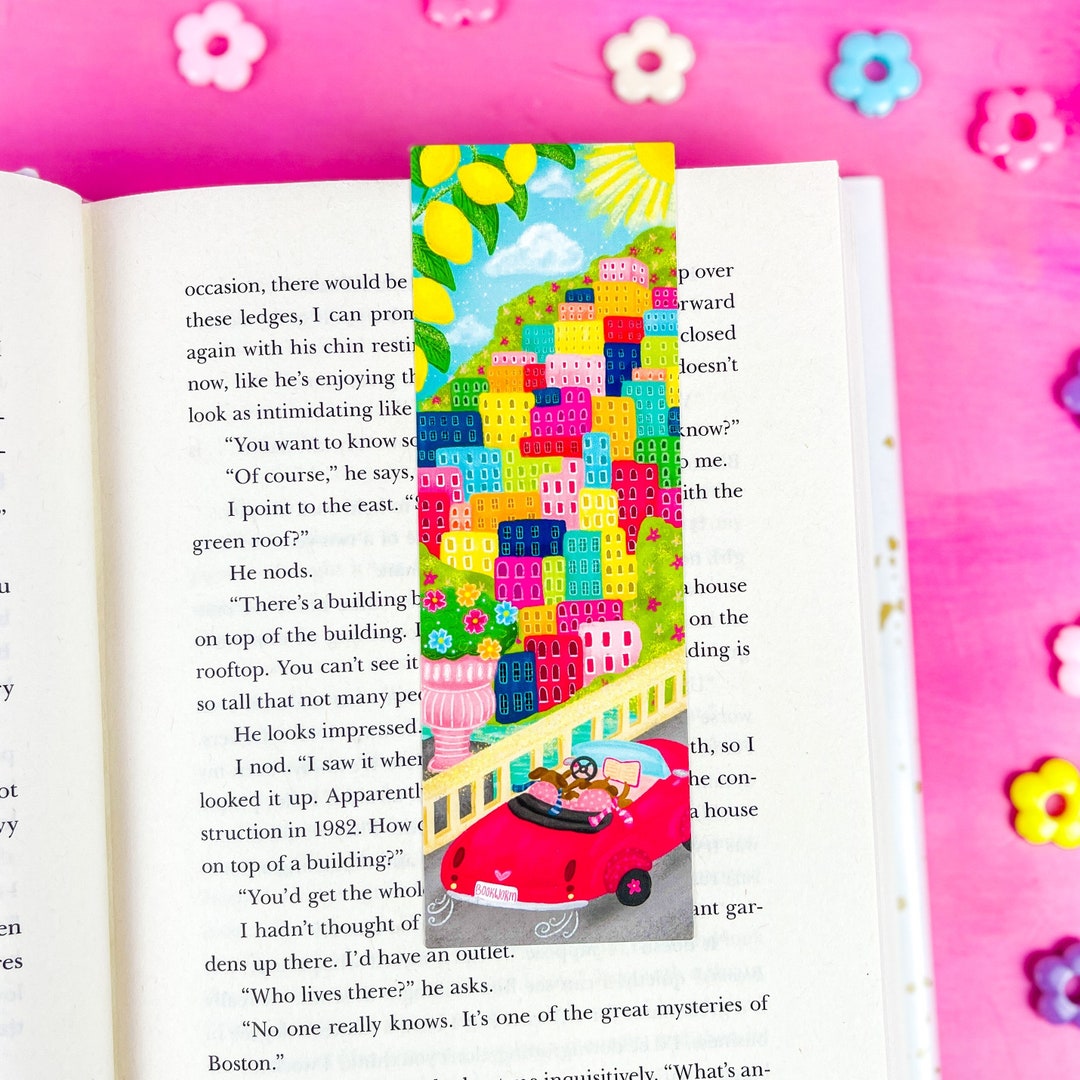 Amalfi Coast Bookmark - Cute Bookmark - Italy Bookmark - Travel ...