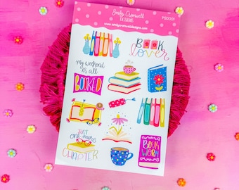 Bookish Planner Stickers PS0001,  Bullet Journal Stickers, Literary Stickers, Bookstagram Planner Stickers