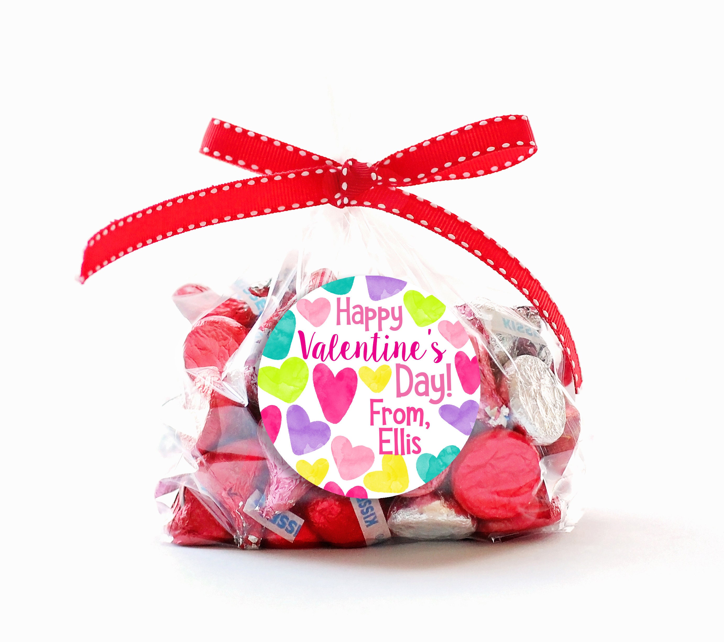 Valentine's Day Stickers - Girls Valentine Favor Stickers - Valen…