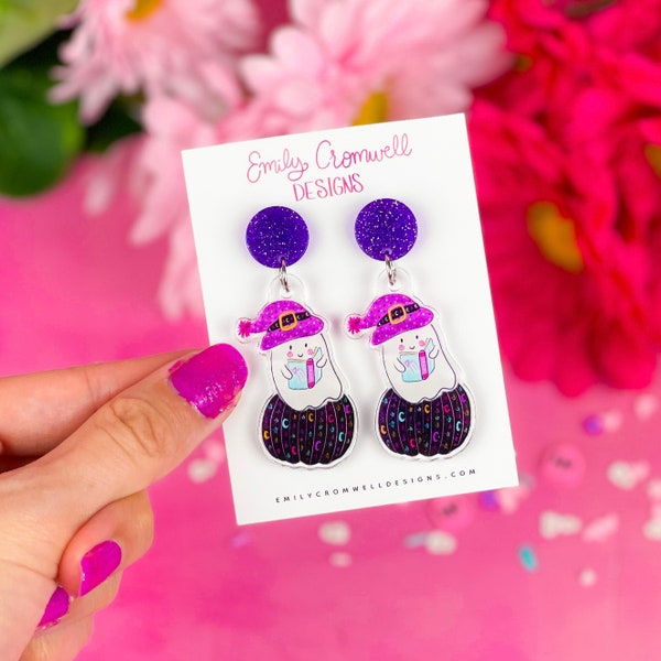 Ghosts reading earrings main image 0