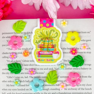 Book Lover Botanical Magnetic Bookmark - Cute Magnetic Bookmark - Magnetic Bookmark