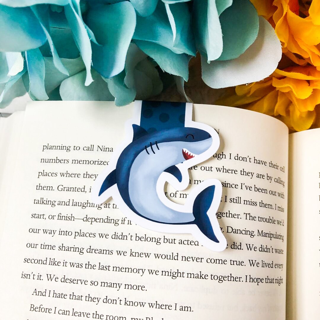 Shark Magnetic Bookmark Kids Magnetic Bookmark Bookmarks for Kids ...