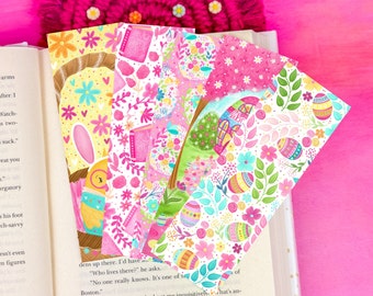 Easter Florals Bookmark Set or Individual - Cute Bookmark - Easter Bookmark