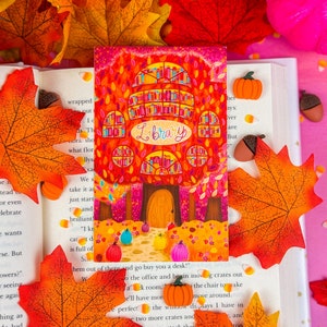 Maple Tree Library Wide Bookmark - Fall Bookmark