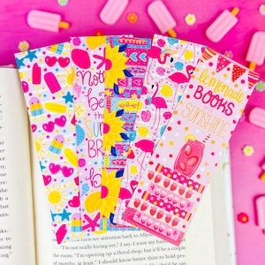 Sweet Summer Bookmark Set or Individual - Cute Bookmarks
