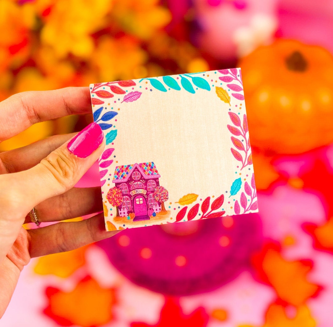 Fall Bookshop Sticky Notes 3