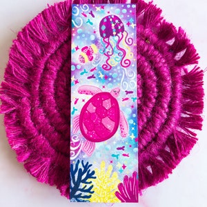 Sea Turtle Bookmark - Matte Bookmark - Cute Bookmark - Book Lover - Ocean Bookmark