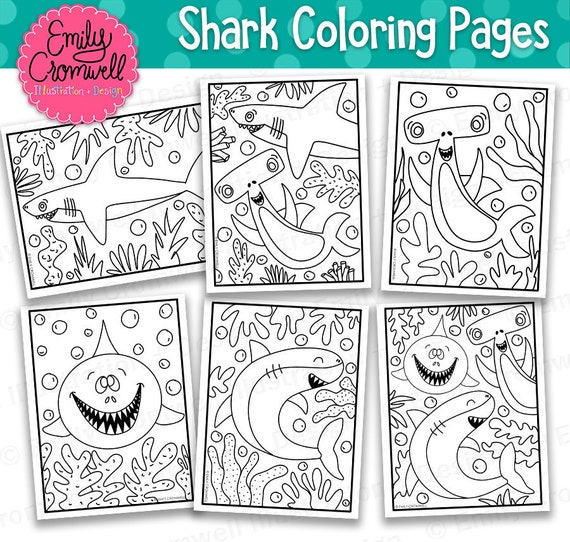 Shark Coloring Pages Printable Coloring Pages Shark Birthday