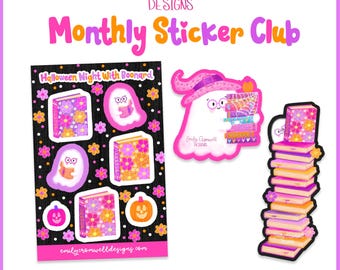 Monthly Sticker Club, October Theme: Halloween Night With Boonard