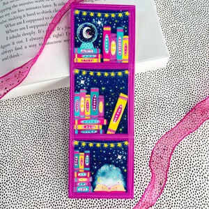 Celestial Bookshelf Bookmark - Matte Bookmark - Cute Bookmark - Celestial Bookmark