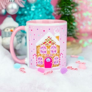 Gingerbread Library 11oz Mug, Bookish, Bookstagram, Book Lover Gift, Christmas Mug, Holiday Mug