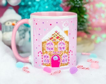 Gingerbread Library 11oz Mug, Bookish, Bookstagram, Book Lover Gift, Christmas Mug, Holiday Mug