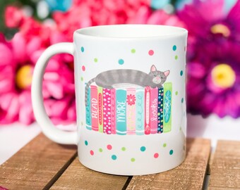 Read More Books Mug - Book Lover Mug - 11oz Bookish Mug - Bookworm Mug - Mitty Kitty Collection