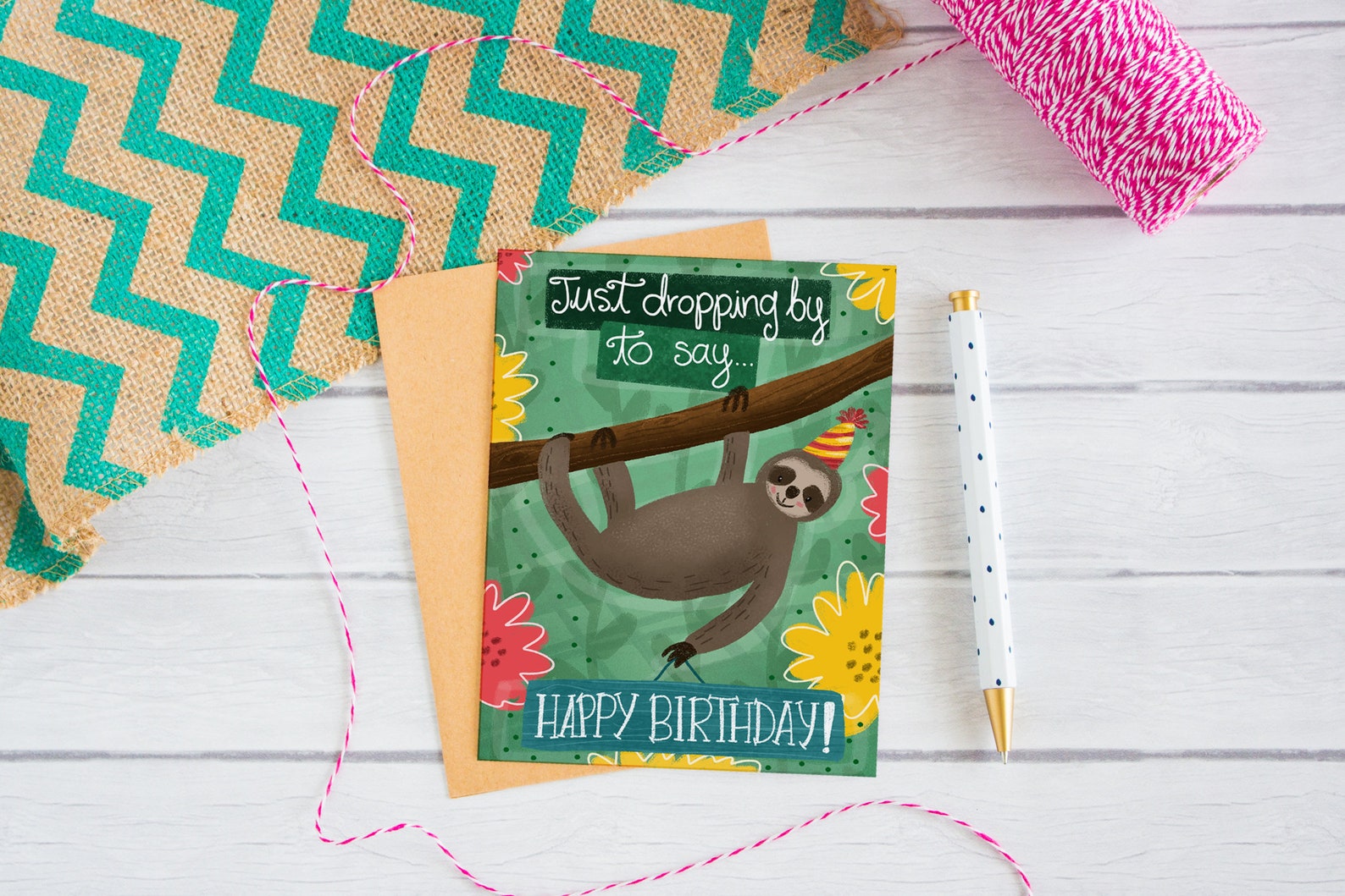 FaultierGeburtstagskarte alles Gute zum Geburtstag Etsy Schweiz