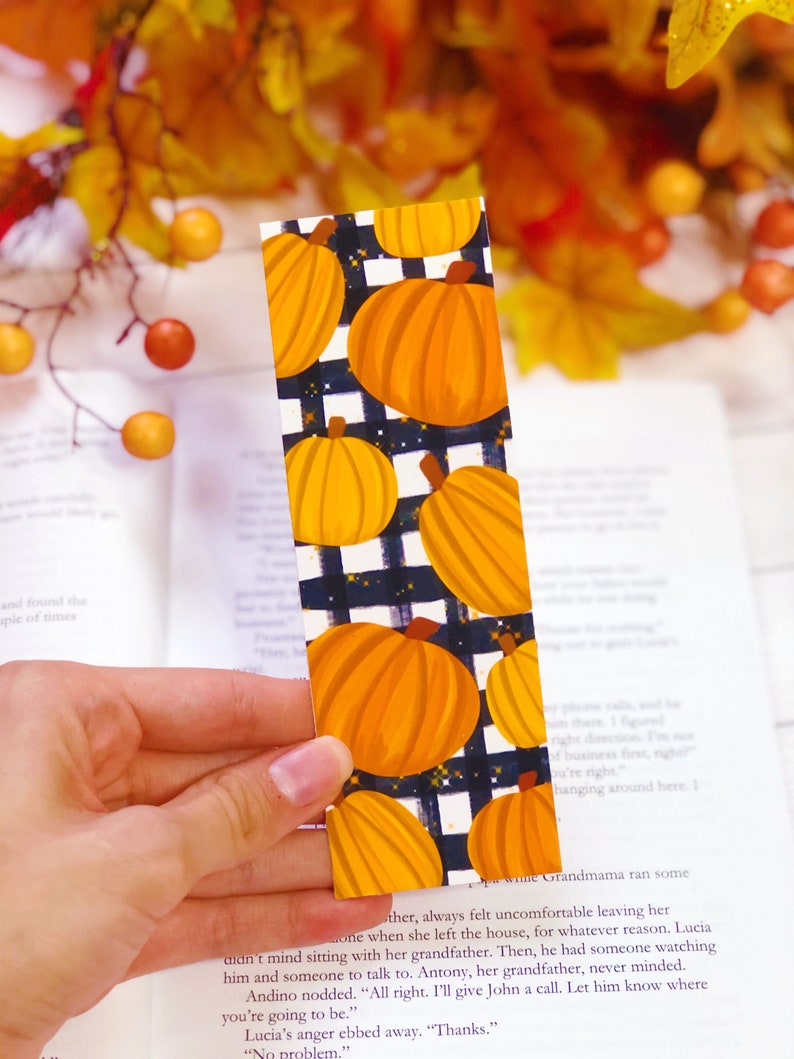 Fall Bookmark Set or Individual Matte Bookmark Cute Etsy