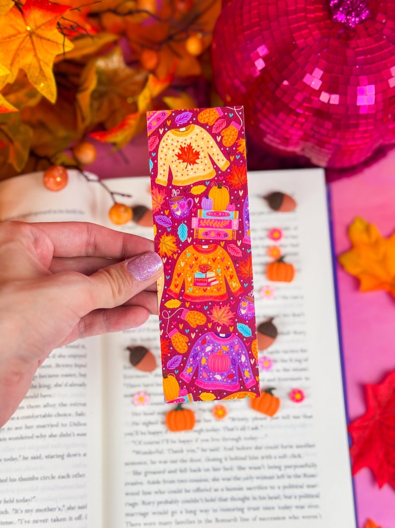 Cozy Autumn Chapters Bookmark Set or Individual - Etsy