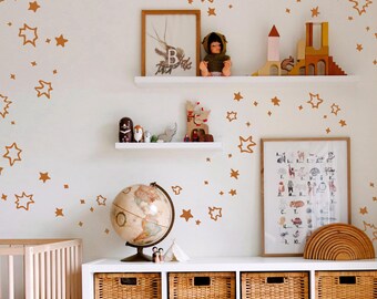 Star Wall Decals – Removable Vinyl Stickers, Kid's Room and Nursery Decor