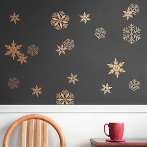 Christmas Holiday decor, Snowflake wall decals, Vinyl wall decals, Window stickers, snowflake window clings