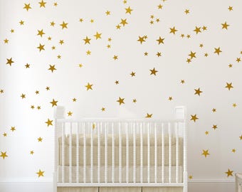 Star Decals - Gold Star Wall Stickers for Nursery Decor