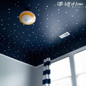 Star Wall Decal Set, Kid Wall Decals, Ceiling Decals, Nursery Ceiling Star Decals, Baby Room, Star Wars Theme Room, Boy&#39;s Room Decor,