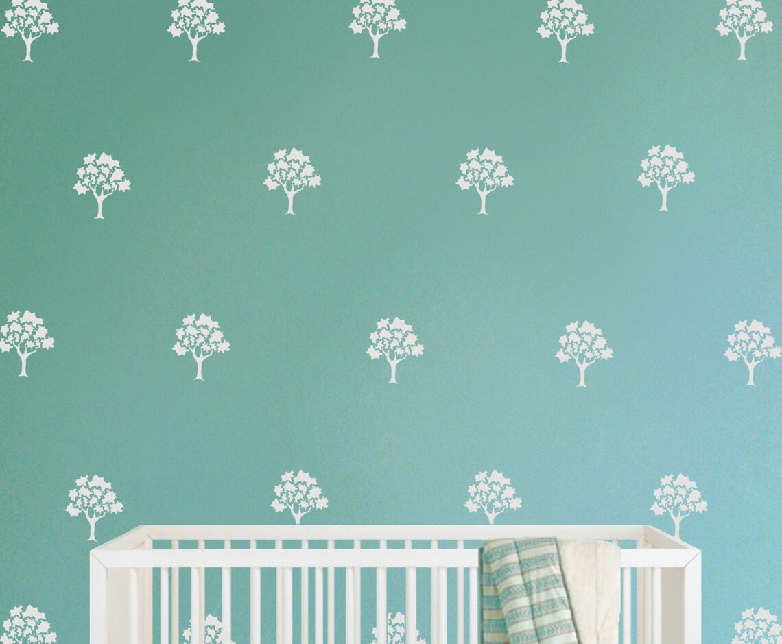 Gold Tree Wall Decals Gold Wall Decor Gold Wallpaper - Etsy