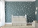 star vinyl wall decal - 148 silver stars - star wall decal art sticker for baby room nursery - silver vinyl star wall decals 
