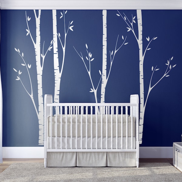 Birch Tree Decal Etsy