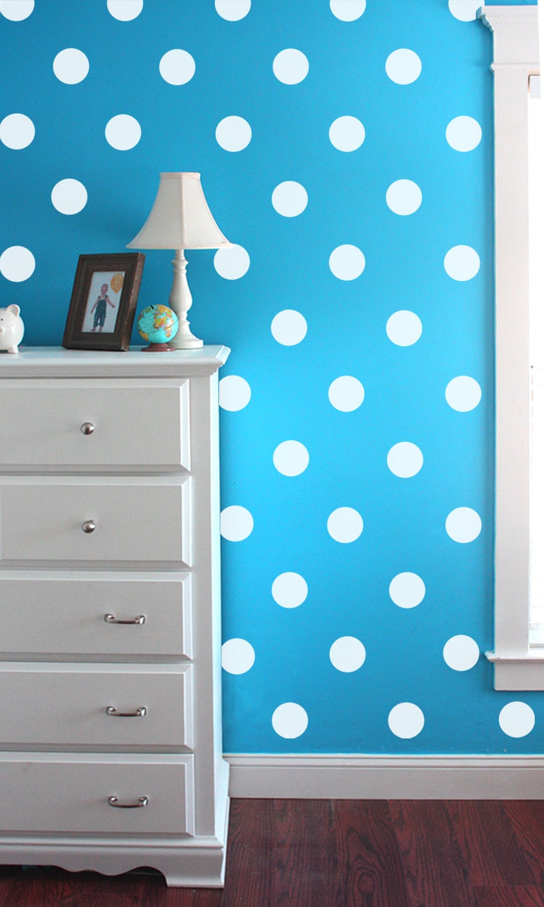 Small Polka Dot Vinyl Wall Sticker Decal Art Decor Nursery Etsy Israel