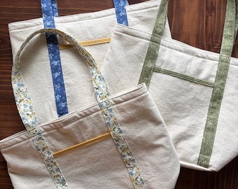 Everyday Tote Bag | Handmade Shoulder Bag with 8 pockets