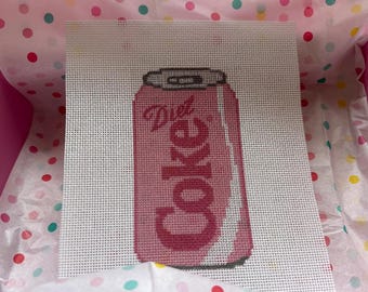 Diet Coke Needlepoint Canvas