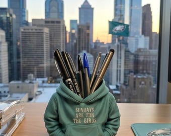 Sundays are for the Birds Philadelphia Philly football 3d Hoodie Desk Pen Holder Can Soda Beer Holder