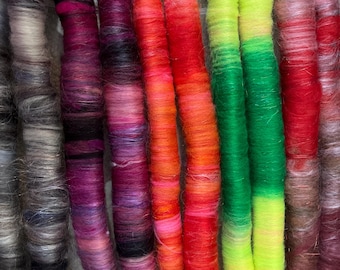 Mystery Wool Rolags for Spinning 1oz.
