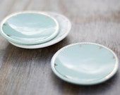 Porcelain Ring Dish with tiny gold dots 4.5"