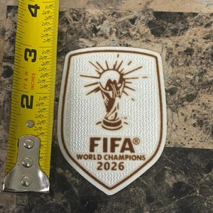 Spain 2026 FIFA World Champions Patch | Heat Transfer Logo (3" x 2.5")