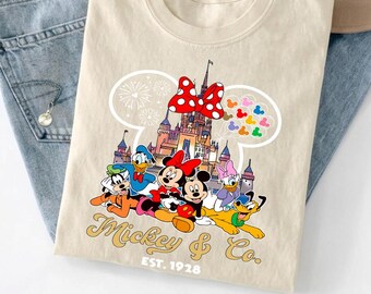 Retro Mickey Minnie Shirts, Retro Mickey and Friends Shirt, Retro Disney Trip Shirt, Mickey Shirt, Disney Family Vacation Shirt