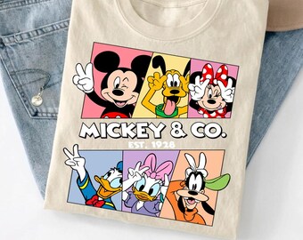 Retro Mickey Minnie Shirts, Retro Mickey and Friends Shirt, Retro Disney Trip Shirt, Mickey Shirt, Disney Family Vacation Shirt