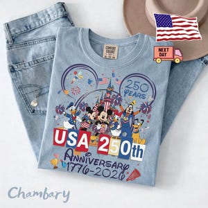Mickey and Friends 4th July 2026 Shirt, Disney Independence Day Tee, Disneyland Family, Walt Disney World T-shirt image 3