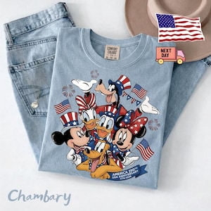 Mickey and Friends 4th July 2026 Shirt, Disney Independence Day Tee, Disneyland Family, Walt Disney World T-shirt image 3