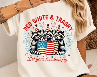 Funny Patriotic Trash Raccoon Tee, Comfort Colors® USA Shirt