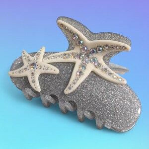 Rhinestone Starfish Hair Clip - Etsy display picture 3