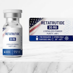 Peptide Vial Labels Waterproof Custom Lab Stickers | 3mL 5mL Vinyl Decals Research Bottle Tags