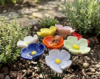 Keramisch drinkstation voor bijenbloemen, tuindecoratie bestuiver waterbak, vlinderoase