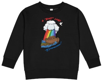 Kids Noah's Ark Rainbow Sweatshirt | Genesis 9:13 Bible Verse Tee
