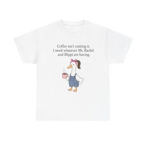 Ms Rachel and Blippi Mashup T-Shirt | Funny Kids TV Character Tee image 2